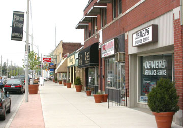 Pillette Village store fronts