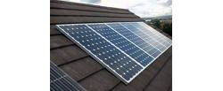 Solar panels on roof top