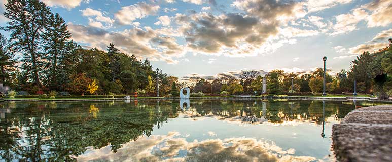 Reflecting pond at Jackson Park