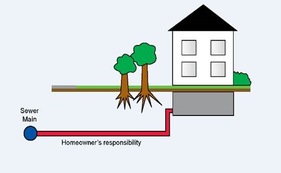 Homeowner's responsibility diagram, as detailed