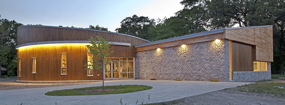 Exterior view of the Ojibway Nature Centre
