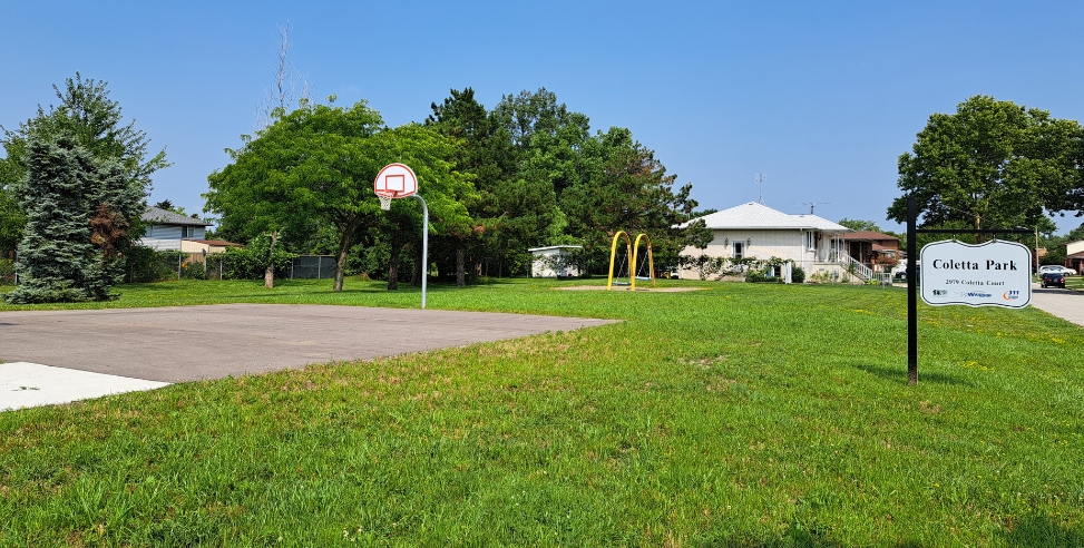 Coletta Park Basketball Coletta Park basketball key