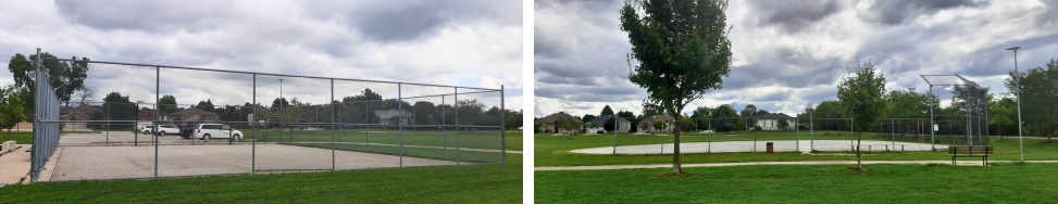 Holburn Park basketball key and baseball diamond