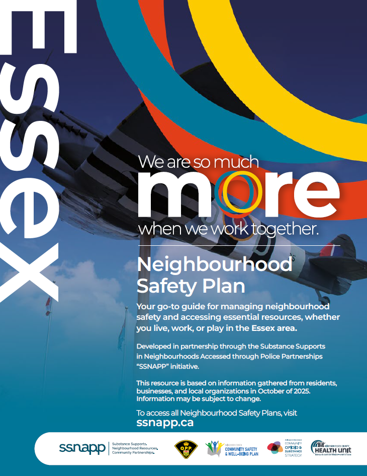 SSNAPP Neighbourhood Safety Plan Essex Cover Photo Cover of the SSNAPP Essex Neighbourhood Safety Plan
