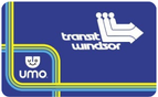 Dark blue Umo card for Transit Windsor 